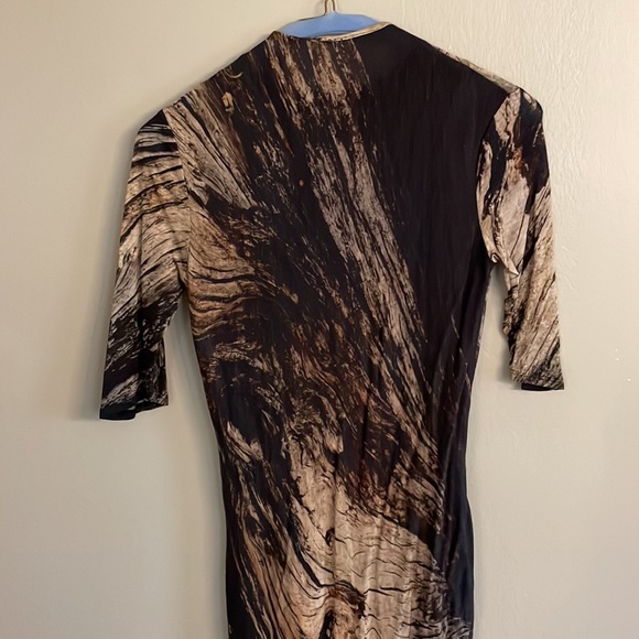 HELMUT LANG Wrap Ruched Dress assymetric - Picture 5 of 6